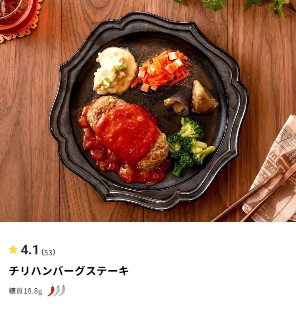チリハンバーグステーキ